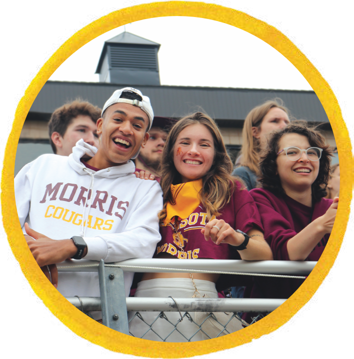 group of students at a sports game
